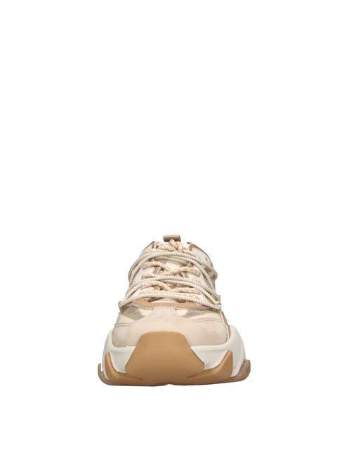 Sneakers modello Extra Bis in pelle e tessuto ASH | EXTRA BIS NABUK-RIPSTOP NYLONBEIGE-MARRONE